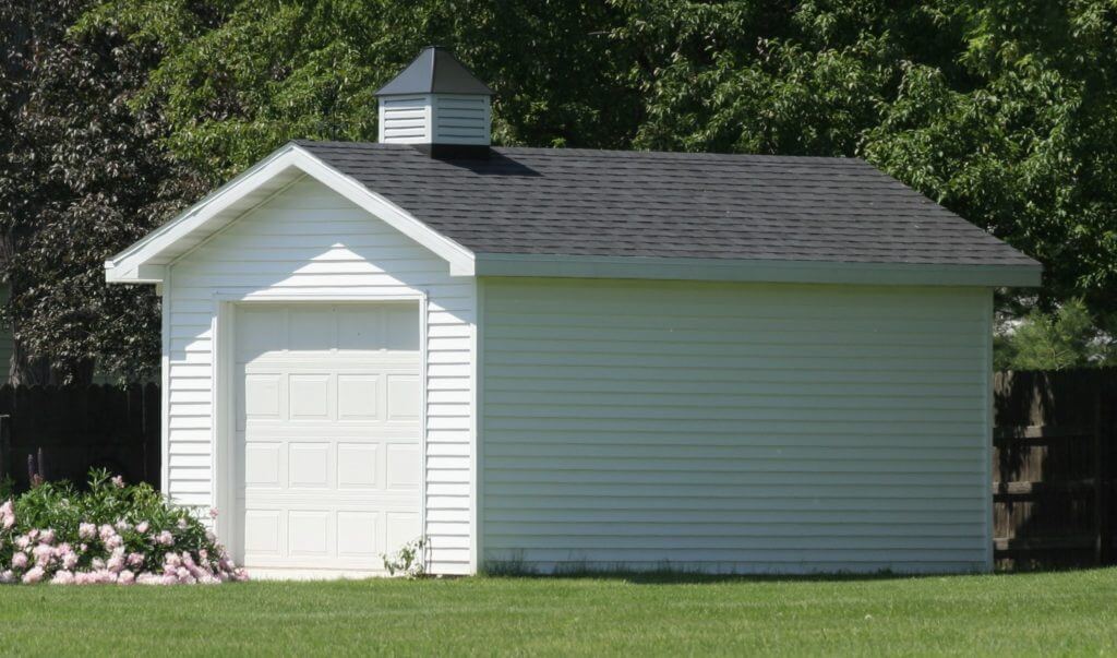 1 car detached garage